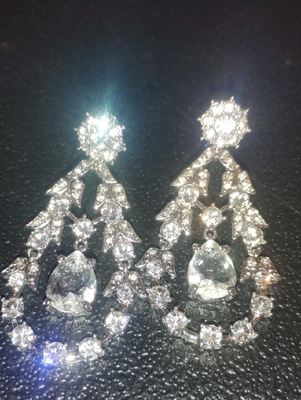 Monet Clip On Earrings - Silver Tone